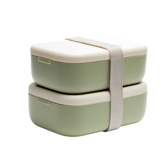 Duo-Tone Harmony Box - Double Layer Stackable Bento