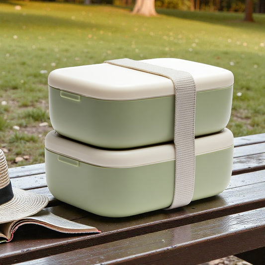 Duo-Tone Harmony Box - Double Layer Stackable Bento
